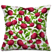 Seamless Texture Of Cherry Pillows 66819619