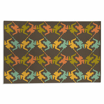 Seamless Texture Rock Star Silhouette Rugs 67538462