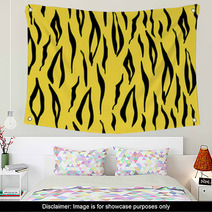 Seamless Tiger Pattern Wall Art 54493930