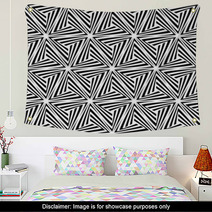 Seamless Triangle Elements Pattern Wall Art 62239871