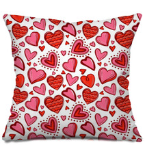 Seamless Valentine Day Pattern Pillows 186861979