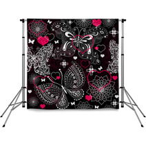 Seamless Valentine Lacy Pattern Backdrops 60152771