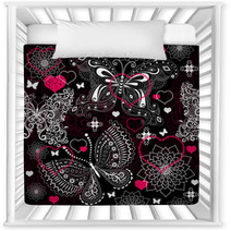 Seamless Valentine Lacy Pattern Nursery Decor 60152771