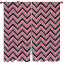 Seamless Vector Chevron Pattern With Pink And Brown Lines Background For Dress Manufacturing Wallpapers Prints Gift Wrap And Scrapbook Window Curtains 141015328