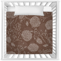 Seamless Vector Floral Pattern With Hrysanthemum Nursery Decor 64440309