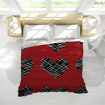 Seamless Vector With Hearts Bedding 69319857