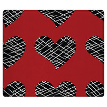 Seamless Vector With Hearts Rugs 69319857
