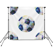 Seamless Watercolor Pattern With Ball Backdrops 179552378