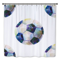 Seamless Watercolor Pattern With Ball Bath Decor 179552378