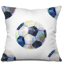 Seamless Watercolor Pattern With Ball Pillows 179552378