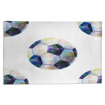 Seamless Watercolor Pattern With Ball Rugs 179552378