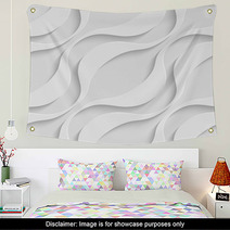 Seamless Wave Pattern Wall Art 62010746