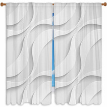 Seamless Wave Pattern Window Curtains 62010746