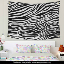 Seamless Zebra Pattern Wall Art 83303212