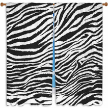 Seamless Zebra Pattern Window Curtains 83303212