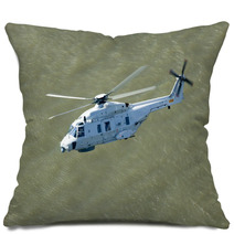Search And Rescue Helicopter Over Water Pillows 90896972
