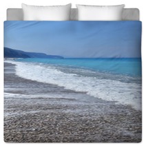Seashore Waves On Sand Beautiful Background Bedding 68418231