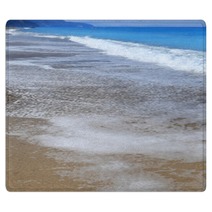 Seashore Waves On Sand Beautiful Background Rugs 68418101