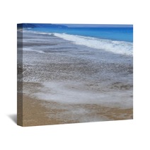 Seashore Waves On Sand Beautiful Background Wall Art 68418101