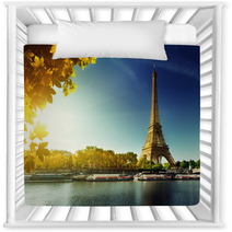 Seine In Paris With Eiffel Tower In Autumn Season Nursery Decor 68288311