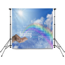 Sending Rainbow Healing Backdrops 75104181