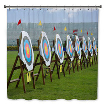 Series Of Archery Clear Targets In Green Field Bath Decor 65527435