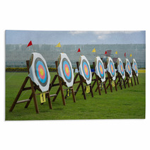 Series Of Archery Clear Targets In Green Field Rugs 65527435