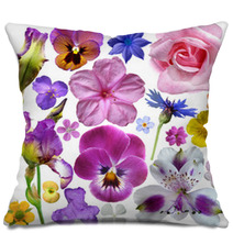 Set Of Botanical Spring Flowers Pillows 53340076