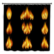 Set Of Flame Bath Decor 36842440