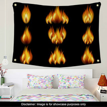 Set Of Flame Wall Art 36842440