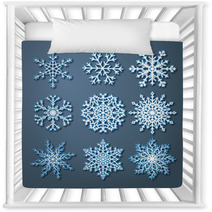Set Of Paper Snowflakes Nursery Decor 58418367