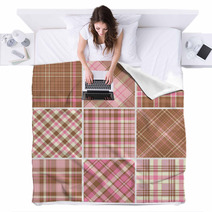 Set Of Seamless Tartan Patterns Blankets 62215624