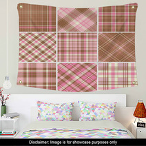 Set Of Seamless Tartan Patterns Wall Art 62215624