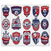 Set Of Soccer Emblems Rugs 201823500
