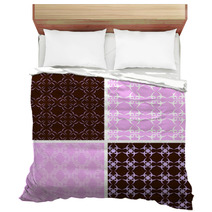 Set Of The 4 Seamless Patterns Bedding 40433625