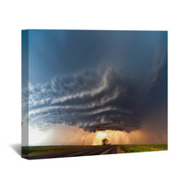 Severe Thunderstorm In The Great Plains Wall Art 54307276