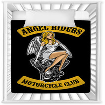 Sexy Angel And Motorcycle Engine Nursery Decor 175011422