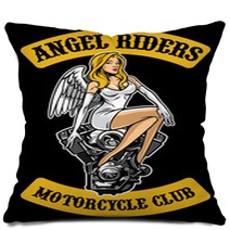 Sexy Angel And Motorcycle Engine Pillows 175011422