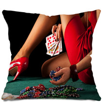 Sexy Gambling Woman Pillows 63753229