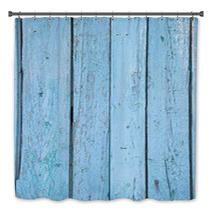 Shabby Blue Wood Background Bath Decor 53766249