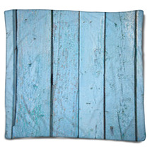 Shabby Blue Wood Background Blankets 53766249