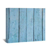 Shabby Blue Wood Background Wall Art 53766249