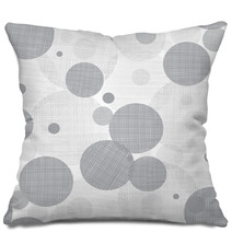 Shades of Gray Circles Pillows 134269748