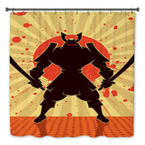 Shadow Samurai Bath Decor 56462403