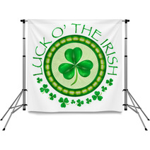 Shamrock Irish Luck Backdrops 2463809