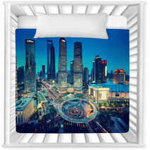 Shanghai Night View From The Oriental Pearl Tower Nursery Decor 67949640