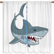 Shark Sign Window Curtains 59414940