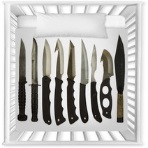 Sheath Knives Isolated On A White Background Nursery Decor 53175555
