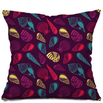 Shells Seamless Pattern Pillows 65413304