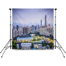 Shenzhen China Cityscape Backdrops 65990960